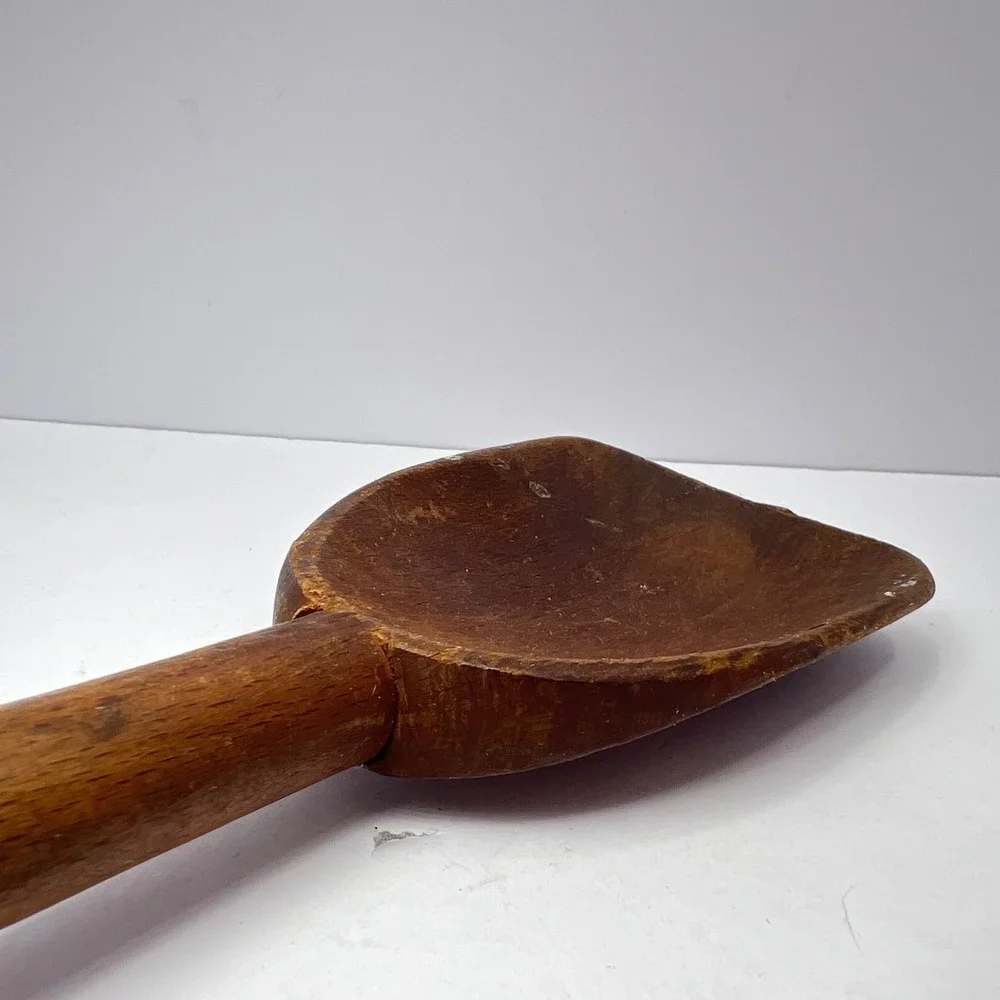 RARE Antique Wooden Dough Spoon 14
